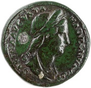 Sestertius - Sabina CONCORDIA AVG S C; Concordia obverse image