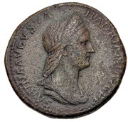 Sestertius - Sabina PIETAS S C; Pietas obverse image