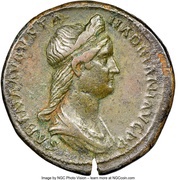 Sestertius - Sabina PVDICITIA; Pudicitia obverse image