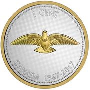 1 Cent - Elizabeth II L'hirondelle, Canada, 2017 reverse image