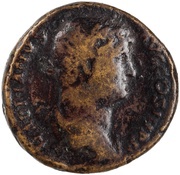 Sestertius - Hadrian FELICITAS AVG S C; Felicitas obverse image
