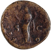 Sestertius - Hadrian FELICITAS AVG S C; Felicitas, Rome, 133-135 reverse image