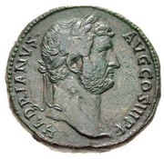 Sestertius - Hadrian SALVS AVG S C; Salus obverse image