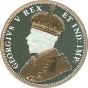 1 Cent In the name of George V; Small leaves design - 1911 obverse image