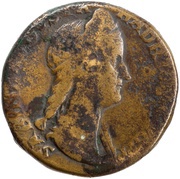 Sestertius - Sabina VESTA S C; Vesta obverse image