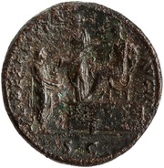 Sestertius - Hadrian LIBERALITAS AVG VII S C; Liberalitas, Rome, 136 reverse image