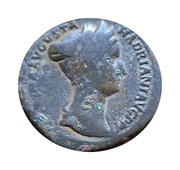 Sestertius - Sabina CONCORDIA AVG S C; Concordia obverse image