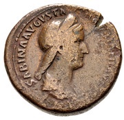 Sestertius - Sabina VENERI GENETRICI S C; Venus obverse image