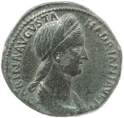 Sestertius - Sabina VENERI GENETRICI S C; Venus obverse image