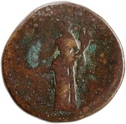 Sestertius - Lucius Aelius TR POT COS II CONCORDIA S C; Concordia, Rome, 137 reverse image