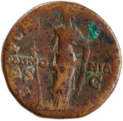 Sestertius - Lucius Aelius TR POT COS II PANNONIA S C; Pannonia reverse image