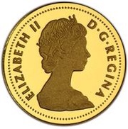 1 Cent - Elizabeth II ⅒ Pure Gold Coi Tribute to Alex Colville obverse image