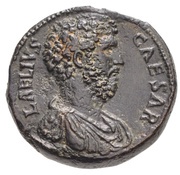 Sestertius - Lucius Aelius TR POT COS II S C; Spes obverse image