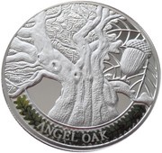 100 Dram Angel Oak, Armenia, 2014 reverse image