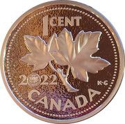 1 Cent - Elizabeth II Canadaian penny, Canada, 2022 reverse image