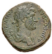 Sestertius - Hadrian SPES P R S C; Spes obverse image