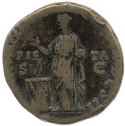 Sestertius - Antoninus Pius TRIB POT COS DES II PIETAS S C; Pietas, Rome, 138 reverse image