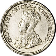 5 Cents - George V with DEI GRATIA obverse image