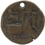 Sestertius - Antoninus Pius P M TR P COS II S C LIBERALITAS, Rome, 139 reverse image