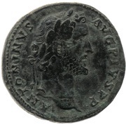 Sestertius - Antoninus Pius TR POT COS II SC; Annona obverse image