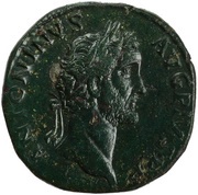Sestertius - Antoninus Pius TR POT COS II SC; Felicitas obverse image