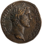 Sestertius - Antoninus Pius TR POT COS II SC; Fides obverse image