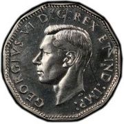 5 Cents - George VI Pattern Specimen obverse image