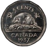 5 Cents - George VI Pattern Specimen reverse image