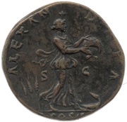 Sestertius - Antoninus Pius ALEXANDRIA COS II S C; Alexandria, Rome, 139 reverse image
