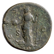 Sestertius - Antoninus Pius ASIA COS II S C; Asia, Rome, 139 reverse image