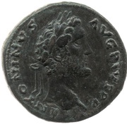 Sestertius - Antoninus Pius PHOENICE COS II S C; Phoenicia obverse image