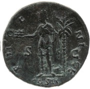 Sestertius - Antoninus Pius PHOENICE COS II S C; Phoenicia, Rome, 139 reverse image