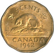 5 Cents - George VI dodecagonal, tombac reverse image
