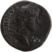 Sestertius - Antoninus Pius and Marcus Aurelius AVRELIVS CAES AVG PII F COS DES S C obverse image