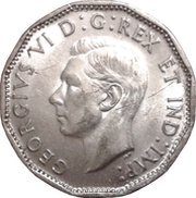5 Cents - George VI Victory; steel obverse image