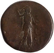 Sestertius - Antoninus Pius IVNONI SISPITAE S C; Juno, Rome, 140-144 reverse image