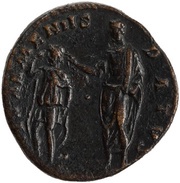 Sestertius - Antoninus Pius REX ARMENIIS DATVS S C, Rome, 140-144 reverse image