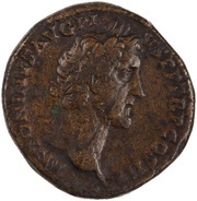 Sestertius - Antoninus Pius REX QVADIS DATVS S C obverse image