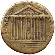 Sestertius - Antoninus Pius ROMAE AETERNAE S C, Rome, 140-144 reverse image