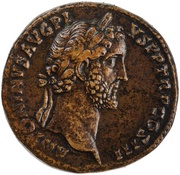 Sestertius - Antoninus Pius S C; Spes obverse image