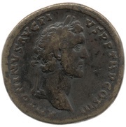Sestertius - Antoninus Pius S C obverse image