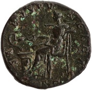 Sestertius - Antoninus Pius SALVS AVG S C; Salus, Rome, 140-144 reverse image