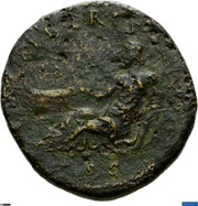 Sestertius - Antoninus Pius TIBERIS S C; Tiber, Rome, 140-144 reverse image