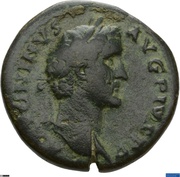 Sestertius - Antoninus Pius TR POT COS III S C; Fides obverse image