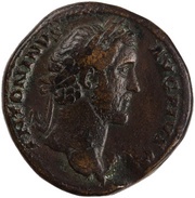 Sestertius - Antoninus Pius TR POT COS III S C obverse image