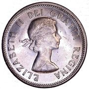 5 Cents - Elizabeth II 1st portrait; round obverse image