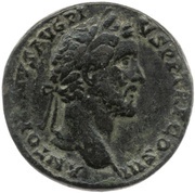 Sestertius - Antoninus Pius and Marcus Aurelius AVRELIVS CAESAR AVG PII F COS S C obverse image