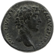 Sestertius - Antoninus Pius and Marcus Aurelius AVRELIVS CAESAR AVG PII F COS S C, Rome, 140-144 reverse image