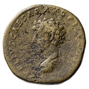 Sestertius - Antoninus Pius and Marcus Aurelius AVRELIVS CAESAR AVG PII F COS S C, Rome, 140-144 reverse image