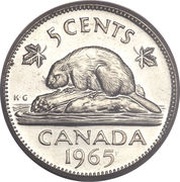 5 Cents - Elizabeth II 2nd portrait reverse image